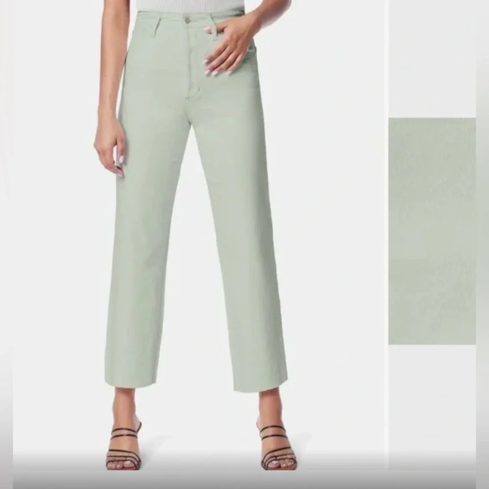 NWT Joes Jeans High Rise straight ankle pants, women’s size 31. Pear green.